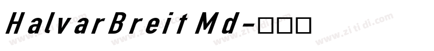 HalvarBreit Md字体转换